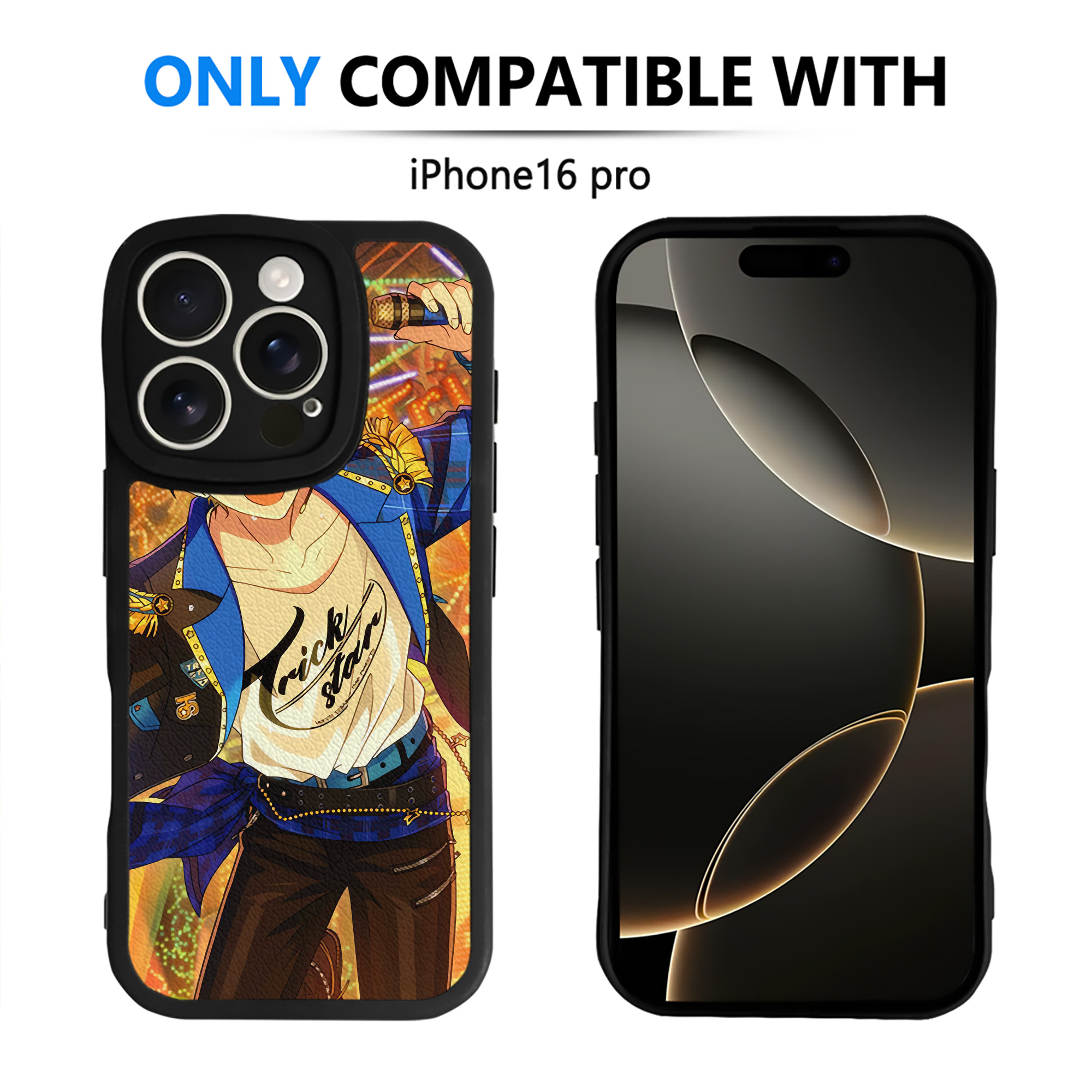 （画像用） あんさんぶるスターズ! Ensemble Stars 【iPhone 16シリーズ対応】シリコンスマホケース（レザー調） 材質：シリコン